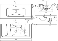 Opadiris Мебельная раковина Dreja Эйфория 100 – фотография-3
